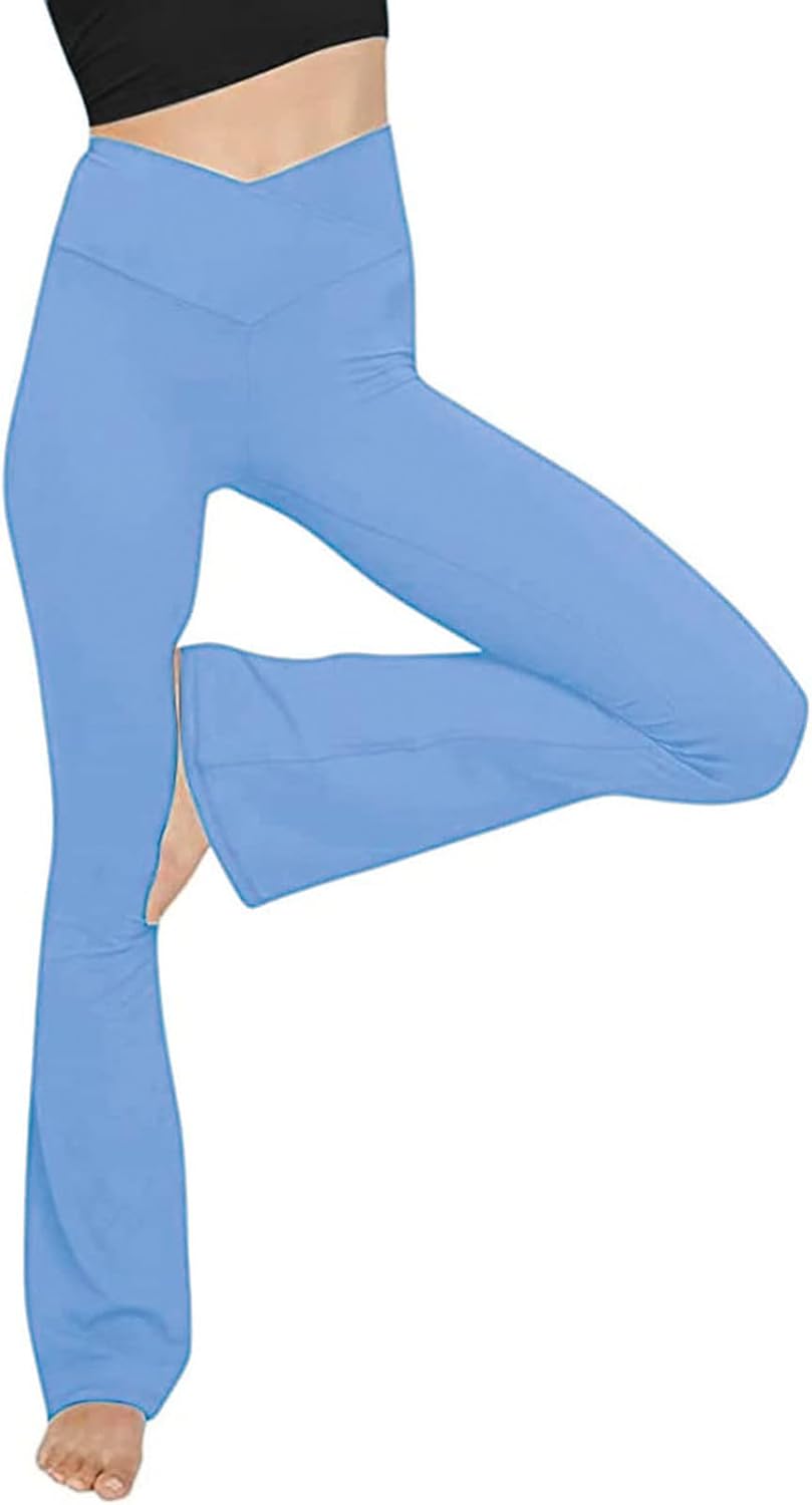 Flared yoga leggings