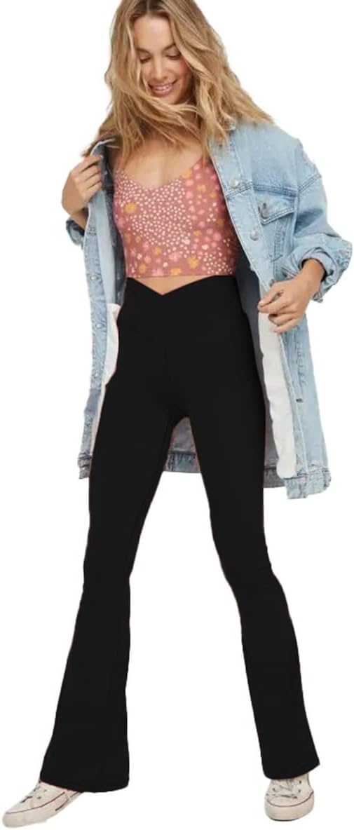 Flared yoga leggings