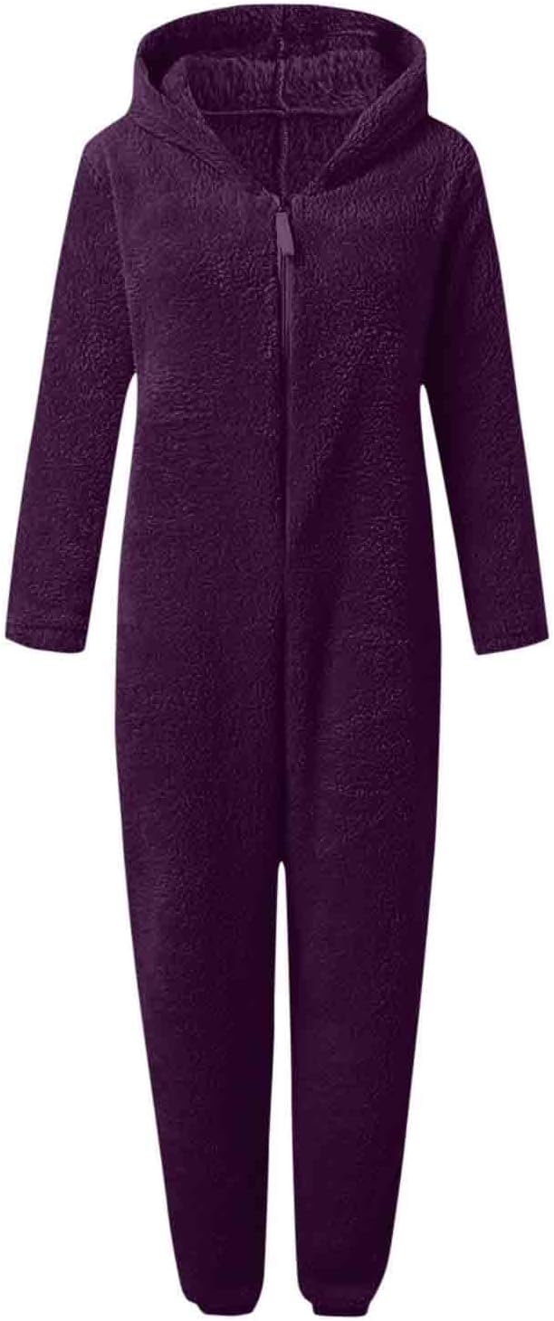 Sherpa Fuzzy Onesie met Capuchon