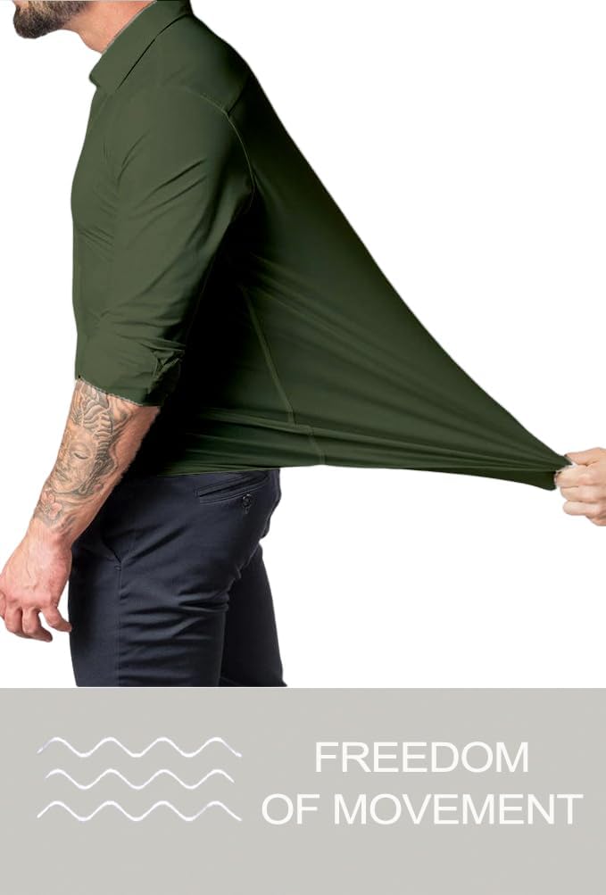 Kreukvrij slim fit overhemd voor heren