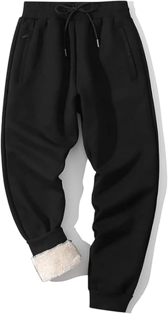Heren gevoerde wintersweatpants