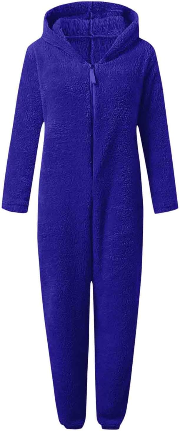 Sherpa Fuzzy Onesie met Capuchon