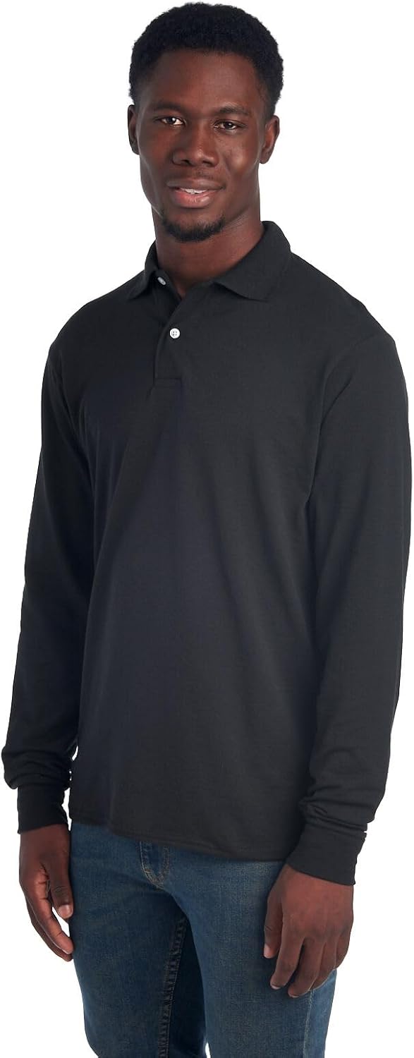 Heren polo met lange mouwen – Liva