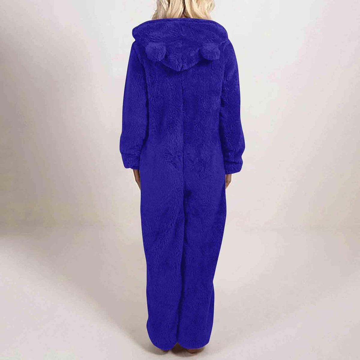 Sherpa Fuzzy Onesie met Capuchon