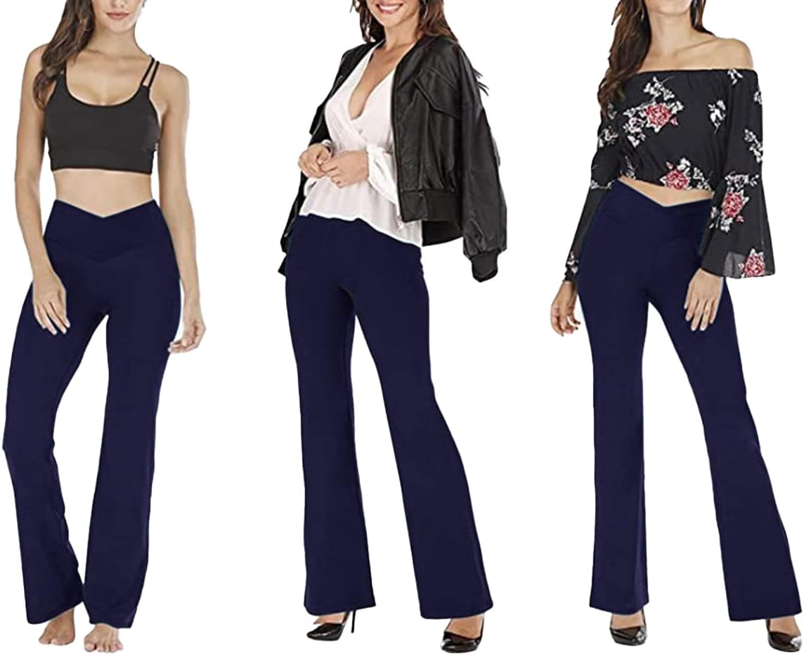 Flared yoga leggings