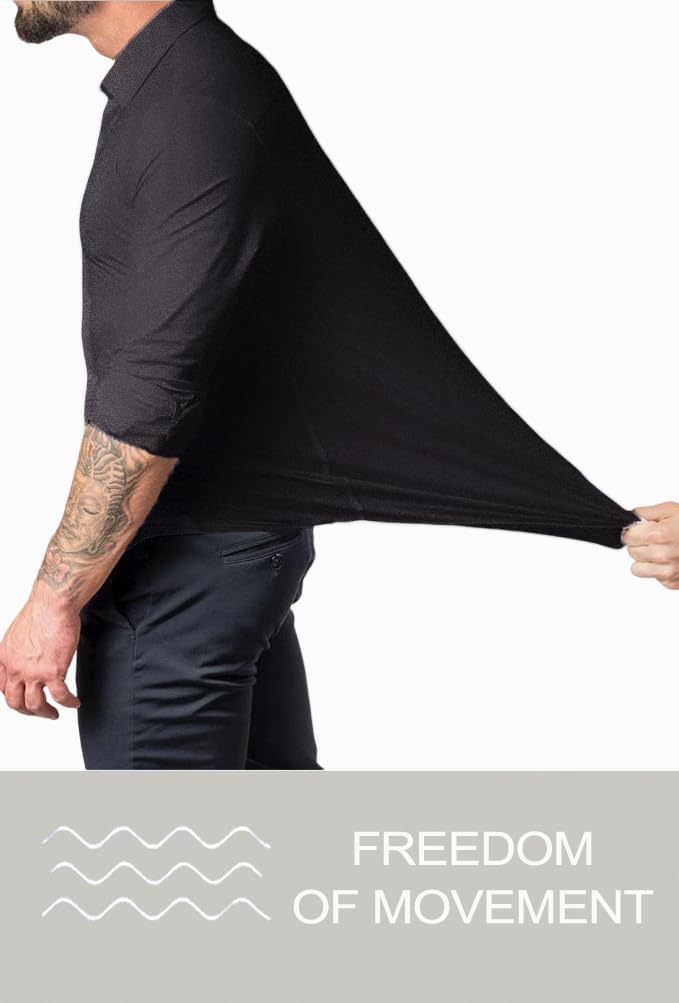 Kreukvrij slim fit overhemd voor heren