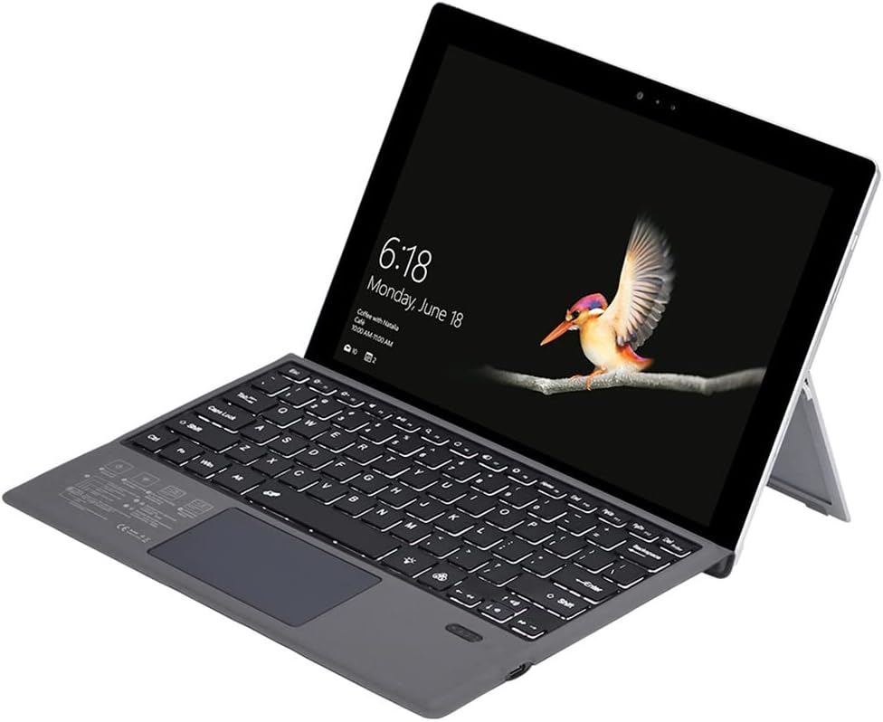 Draadloos bluetooth-toetsenbord met achtergrondverlichting en touchpad