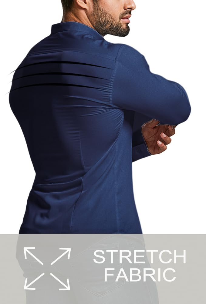 Kreukvrij slim fit overhemd voor heren