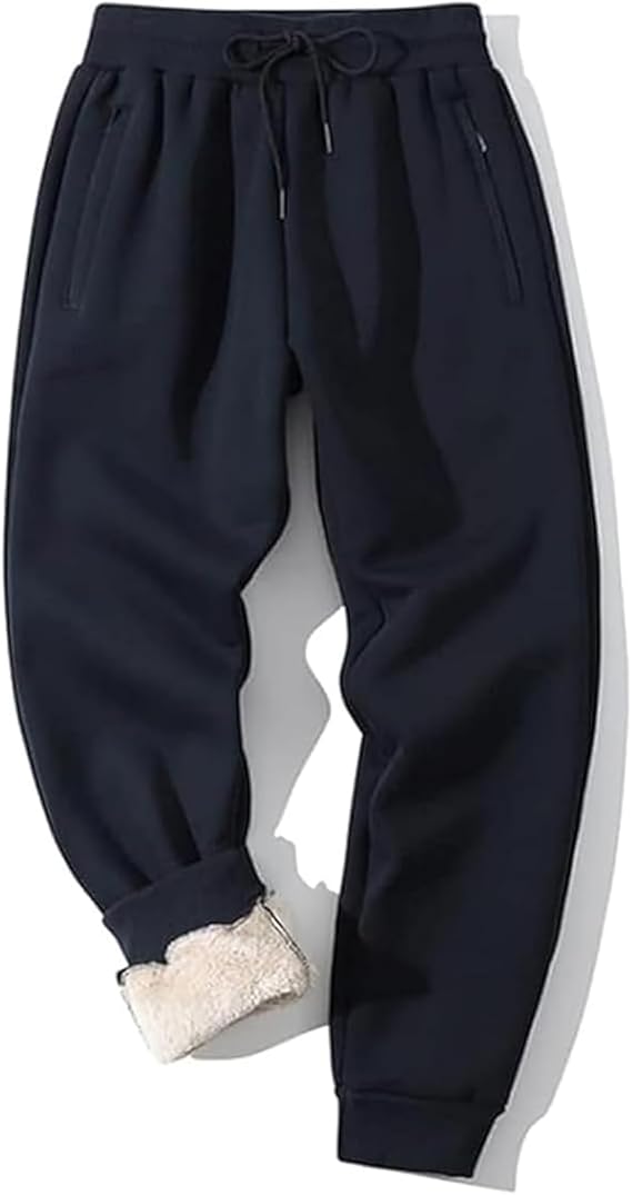 Heren gevoerde wintersweatpants