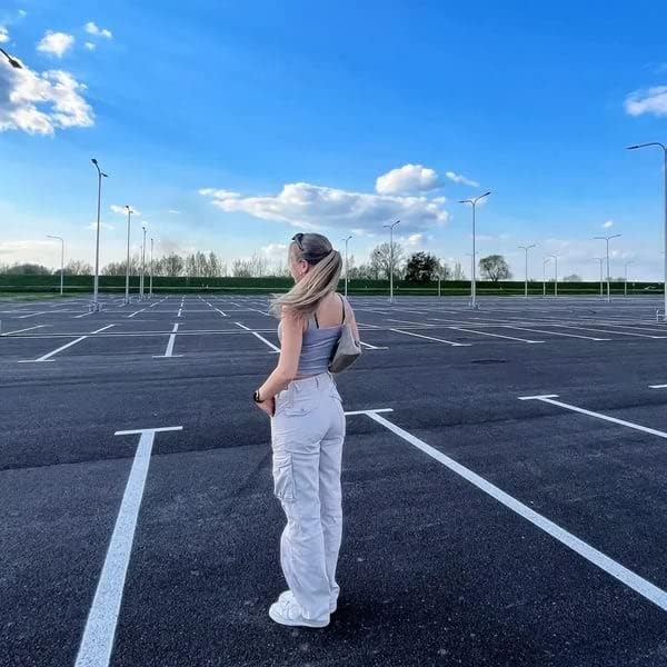 Dames cargo jeans