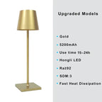 Draagbare moderne aluminium dimbare tafellamp