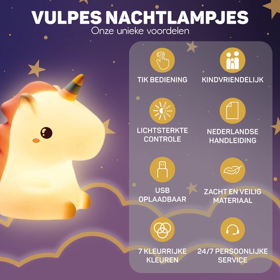 Eenhoorn nachtlampje