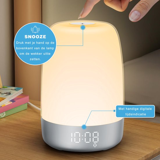 Wake-up light met natuurgeluiden