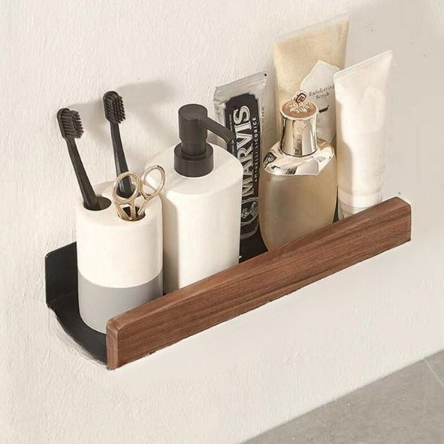 Massief houten badkamerplank