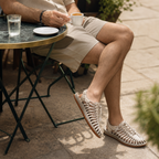 Ademende casual sandaal – geweven design