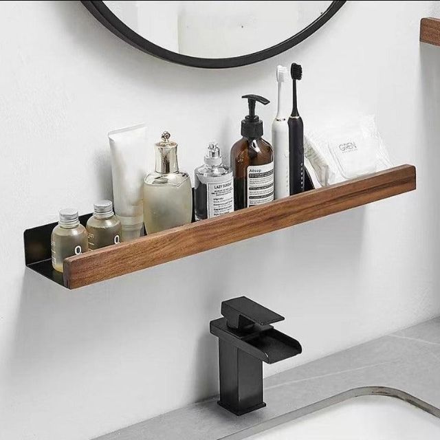 Massief houten badkamerplank