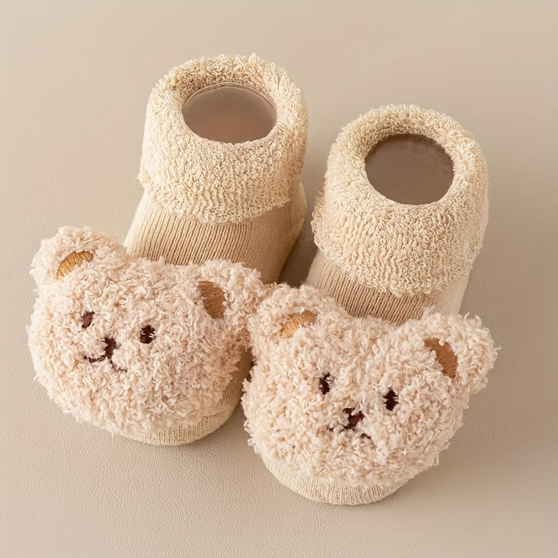 Antislip babysokjes – mila – met schattig berenontwerp