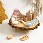 Houten kappers- en schminkset voor kinderen
