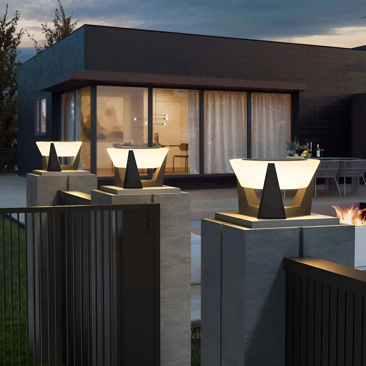 Solar tuinlamp met japanse stijl