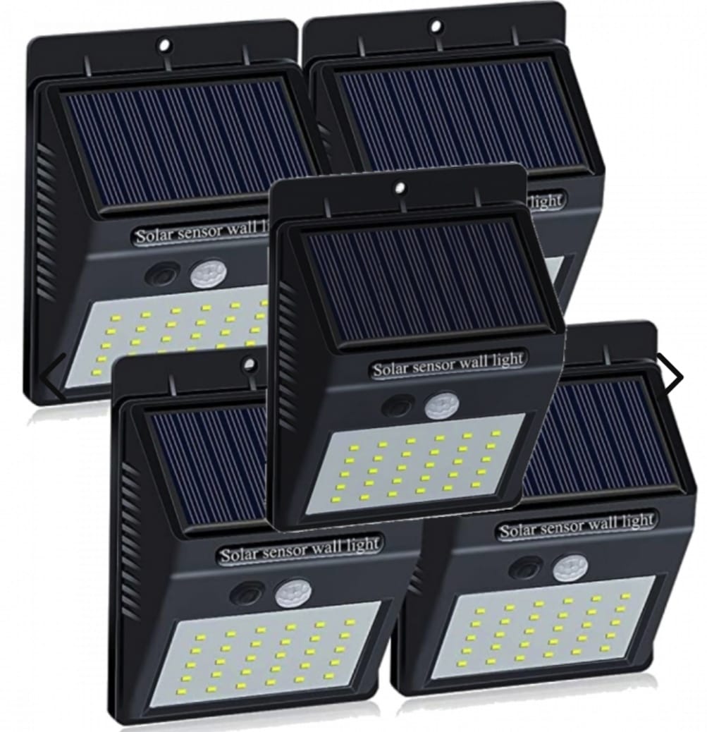 Set van 5 solar LED buitenlampen