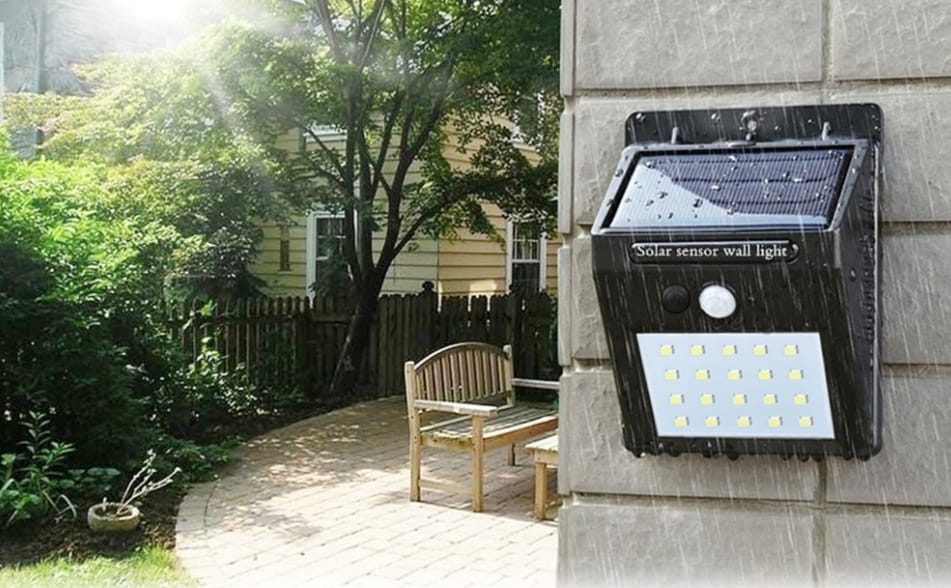 Set van 5 solar LED buitenlampen