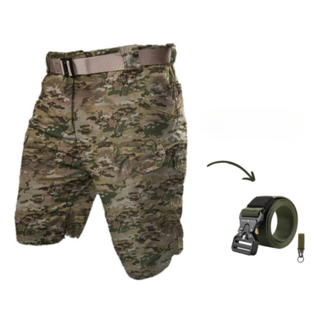 Heren korte cargo shorts met 7 zakken