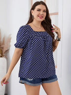 Jade plus-size top