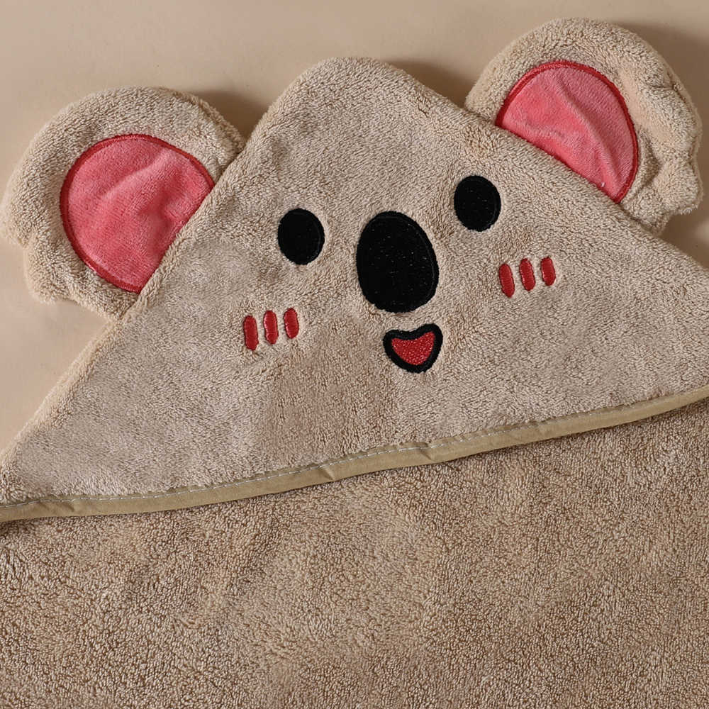 Knuffelzachte badcape met capuchon – droogt snel & houdt warm