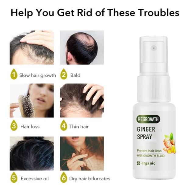 Hair regrowth ginger spray️