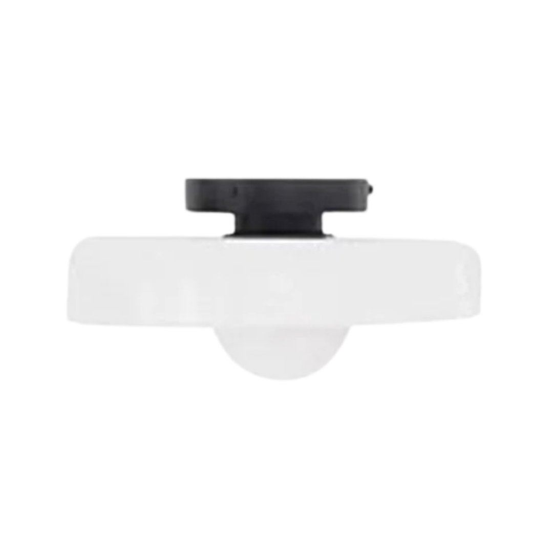 Ronde plafondlamp met stijlvolle functionaliteit