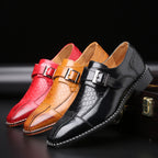 Formele herenschoenen met krokodilpatroon