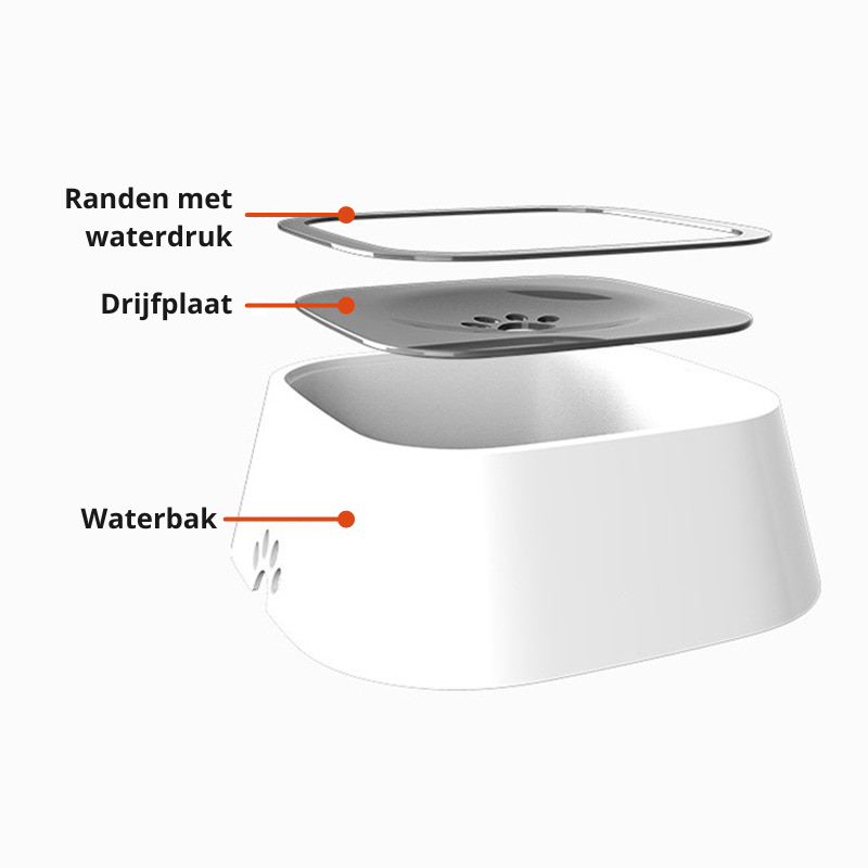 Drinkbak met waterdispenser Pet Splash Bowl