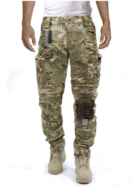 Functionele heren cargo broek met kniebescherming