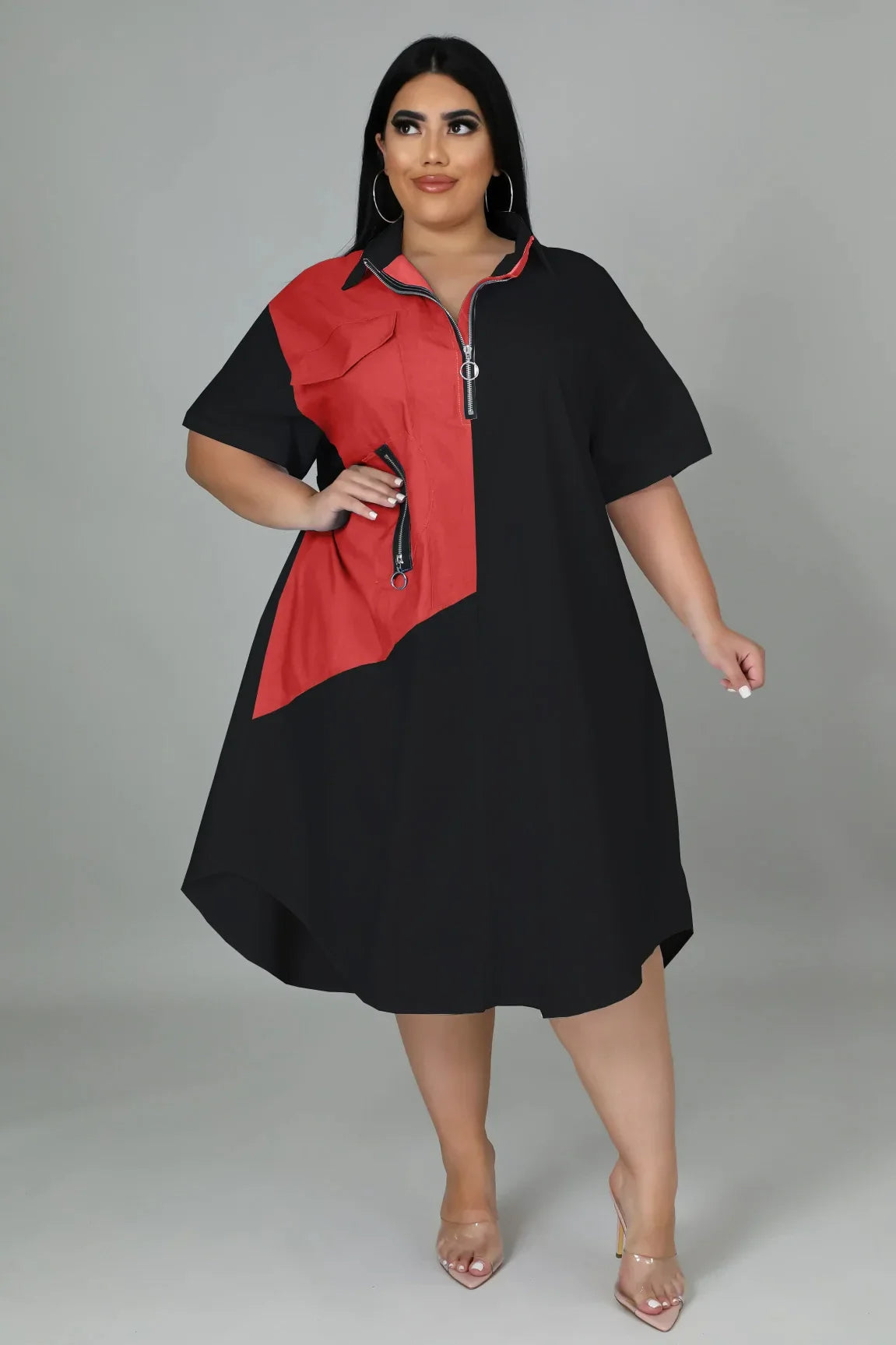 Lalaine plus-size jurk
