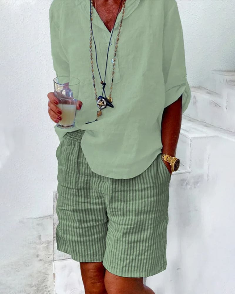 Gestreepte damesshorts