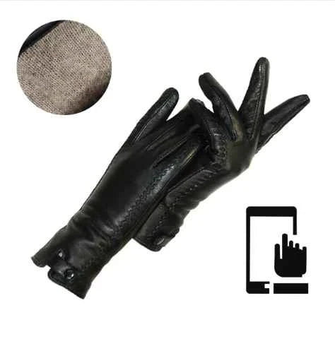 Vintage leren dames handschoenen