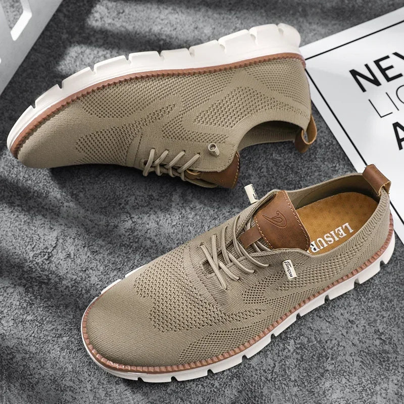 Herenschoenen van imitatieleer met ademende voering