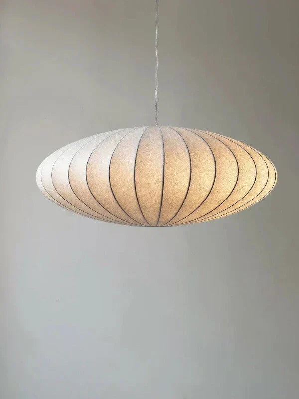 Zijden hanglamp met kristallen