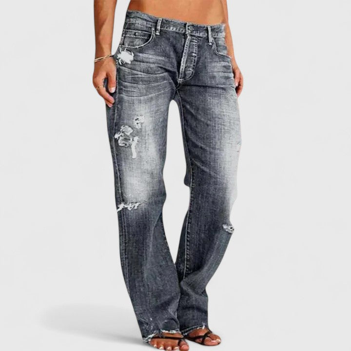 Wijde jeans met stretch