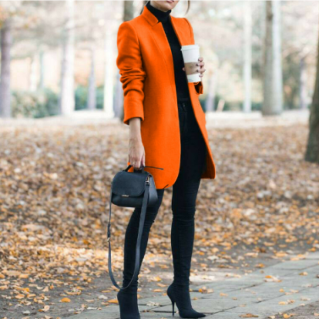 Dames winterjas met staande kraag en tijdloos design