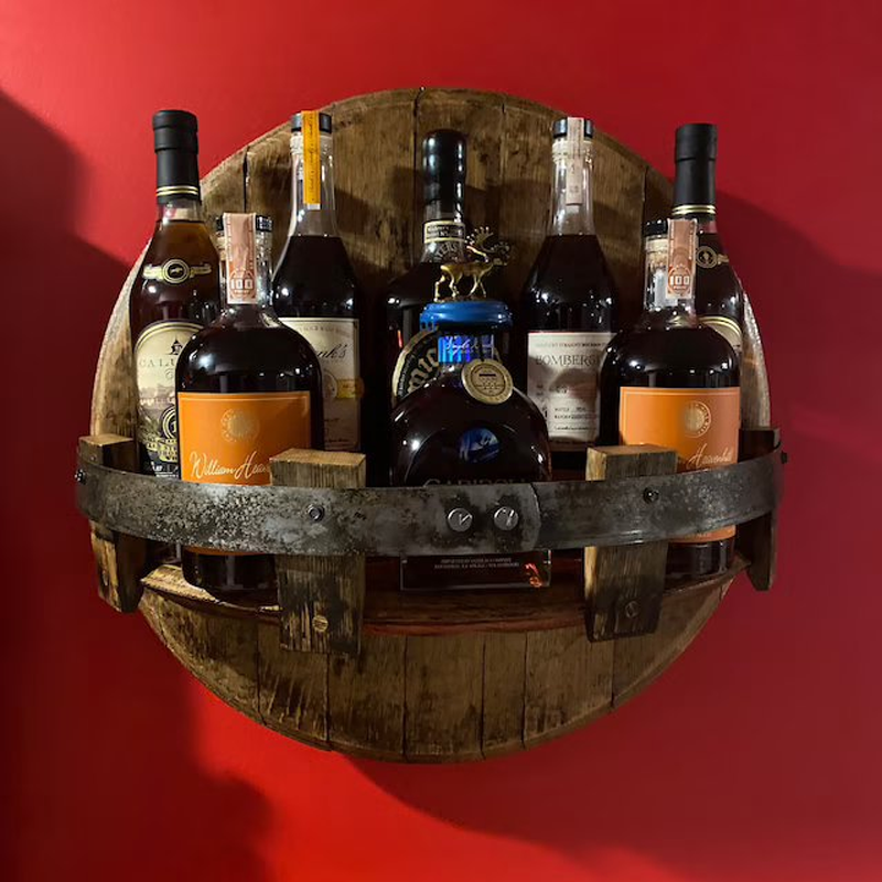 Bourbon whiskey fassregal van eikenhout