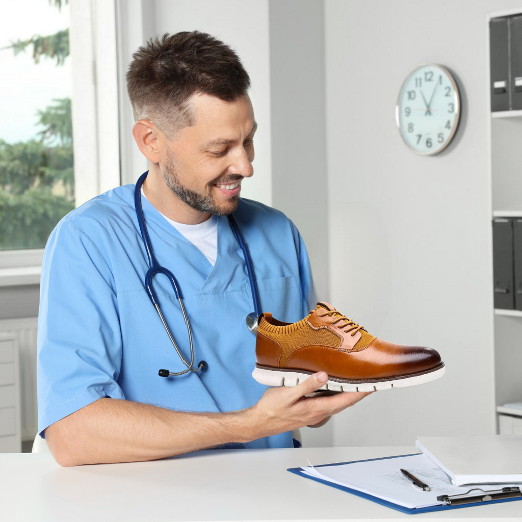 Herenschoen met ergonomisch barefootcomfort