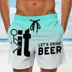 Hawaii heren zwembroek met elastische taille