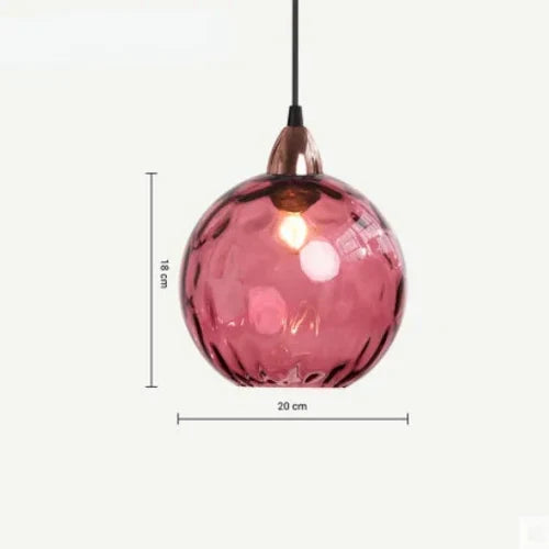 Glazen bolhanglamp met E27-fitting