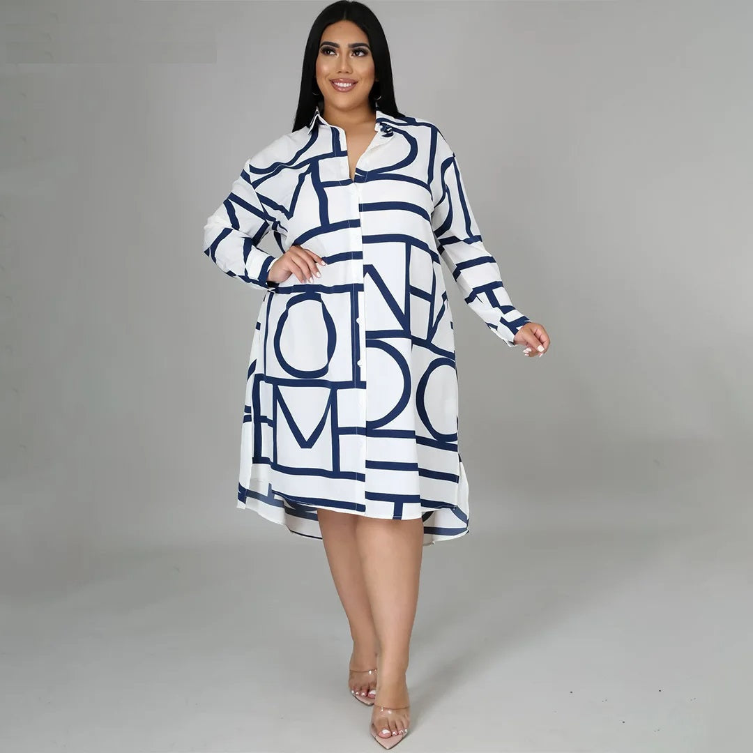 Georgia plus-size jurk