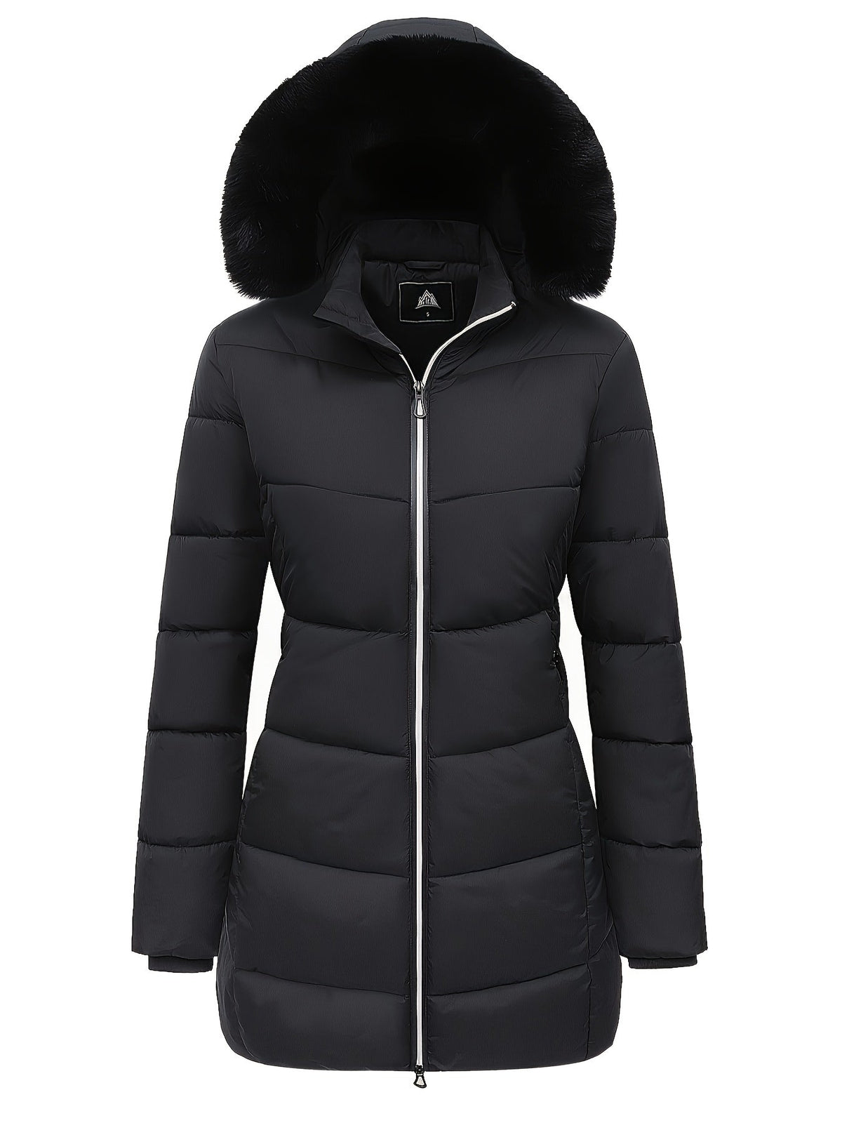 Warme puffy jas met stijlvolle details