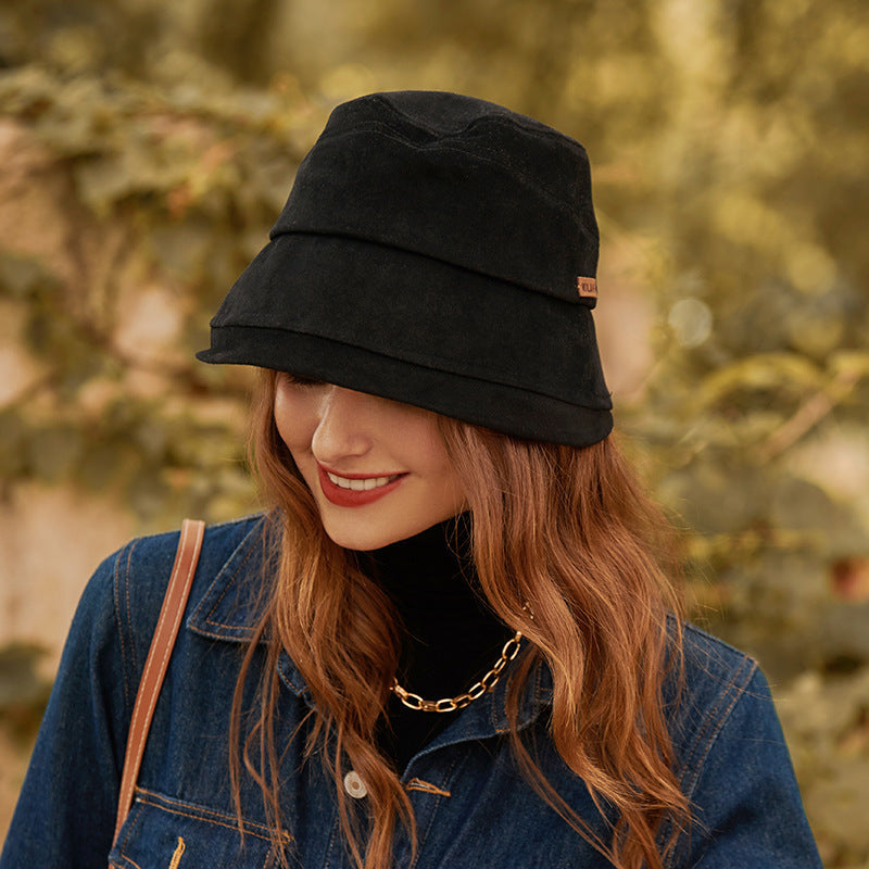 Lichte zomer bucket hat met fijne naadoptiek