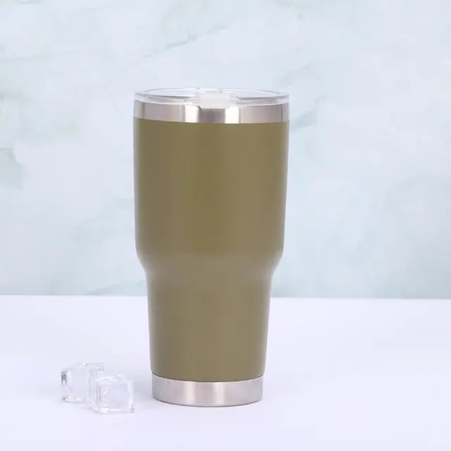 Thermosbeker met schuifdeksel