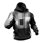3D plaid hoodie
