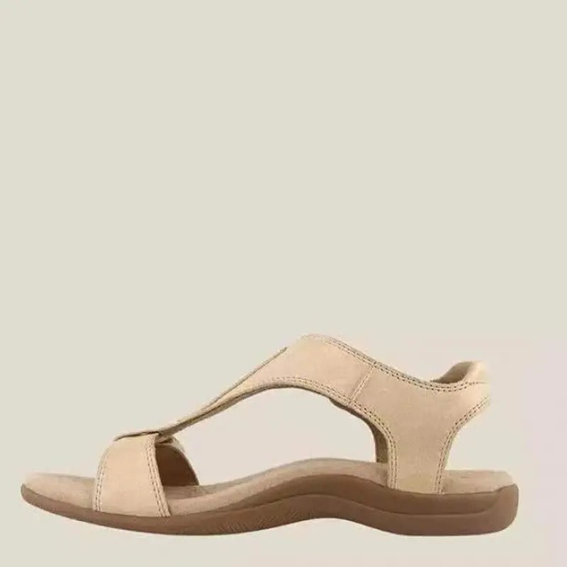Uniseks sandalen met gekruiste banden en gevormd voetbed
